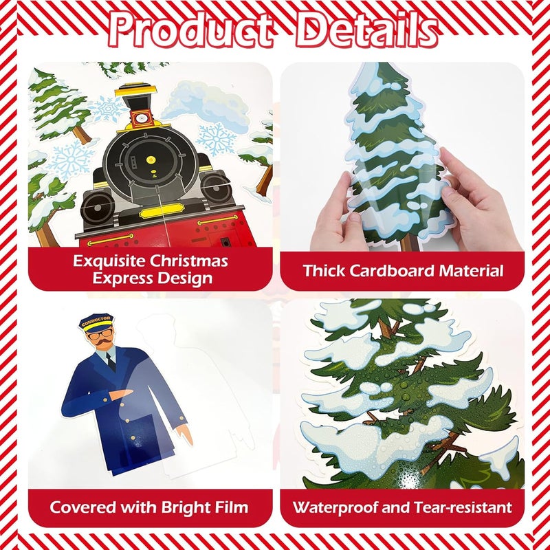 PYURTHITY All Aboard The Christmas Express Bulletin Board Set, 86 Pcs Christmas Classroom Bulletin Board Decorations Kit, Xmas Winter Classroom Belief Decor Create a Faith and Joy Polar Journey - Image 4